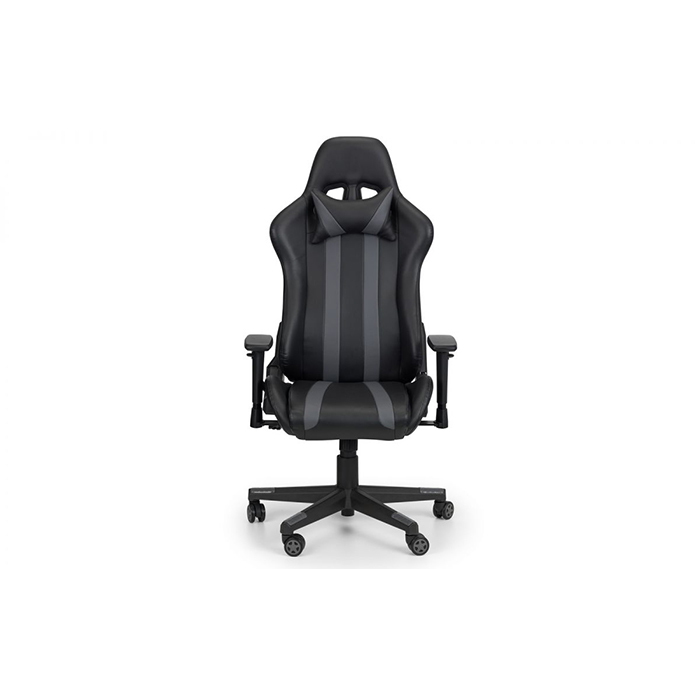 Meteor Black Faux Leather Gaming Chair